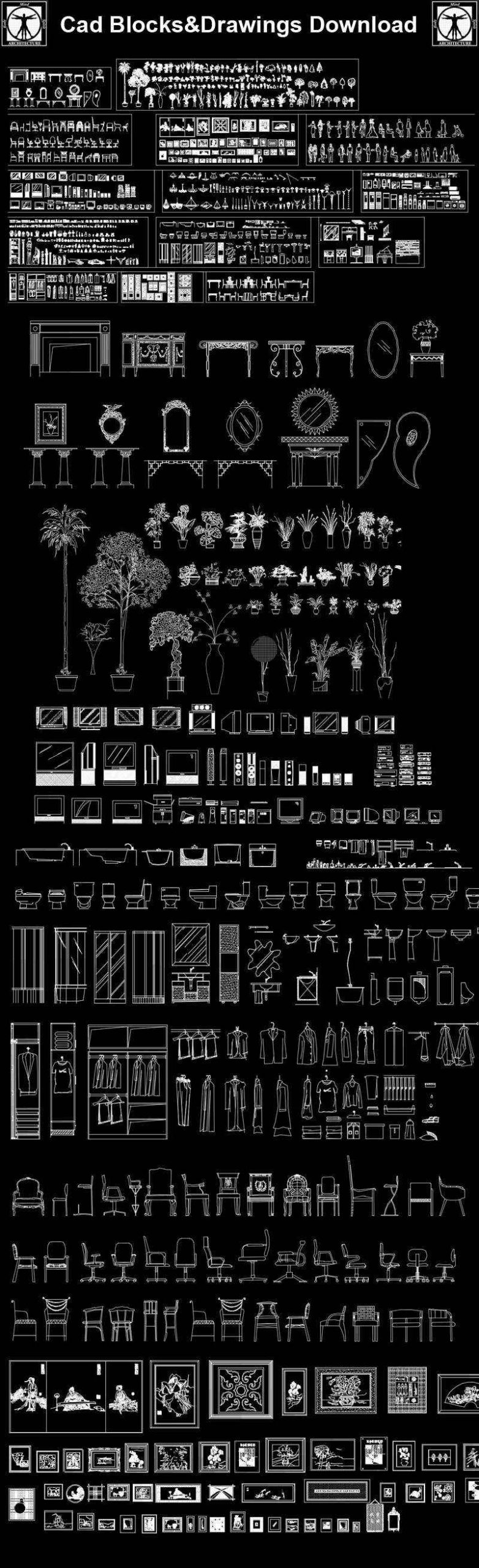 Interior design blocks Bundle