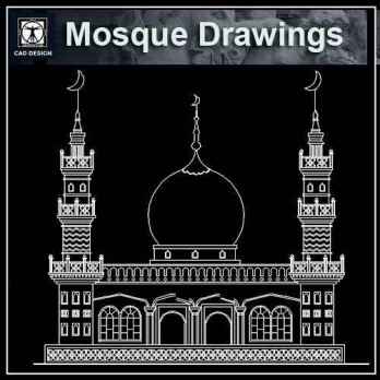 Mosque Cad Drawings