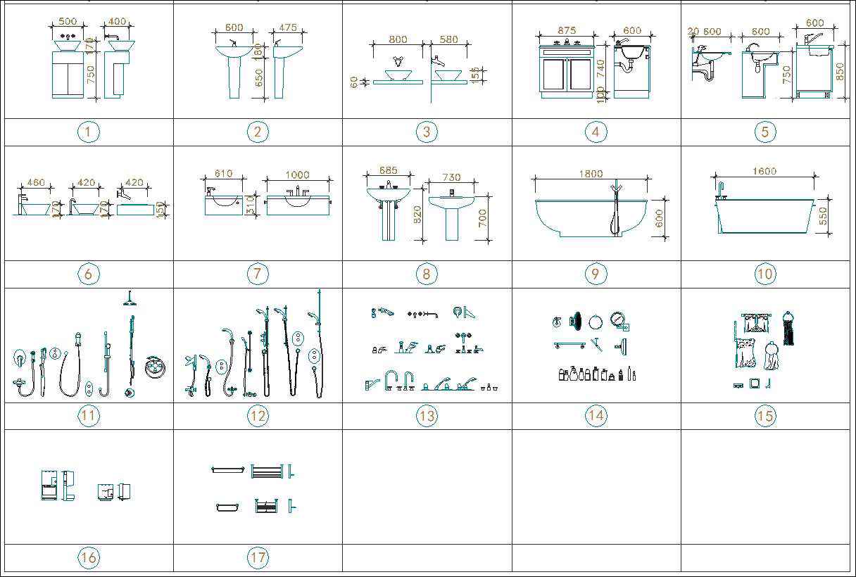Toilet & Bathroom Cad Set - Image 3