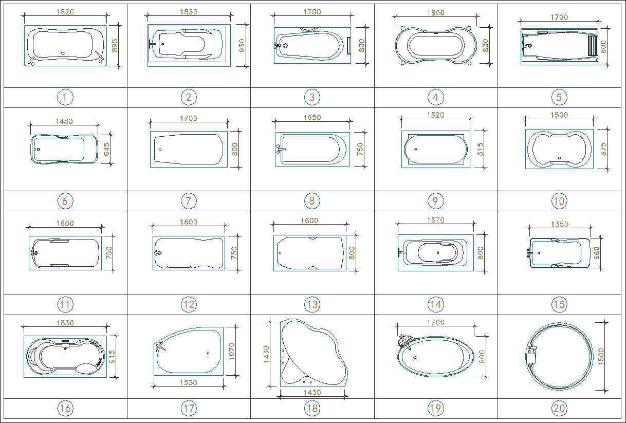 Toilet & Bathroom Cad Set - Image 2