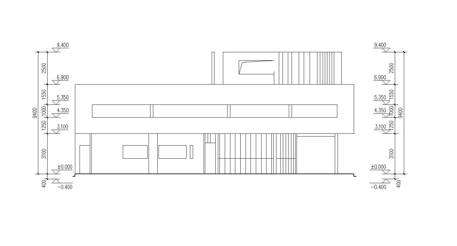 VILLA SAVOYE Cad Drawings- LE CORBUSIER - Image 6