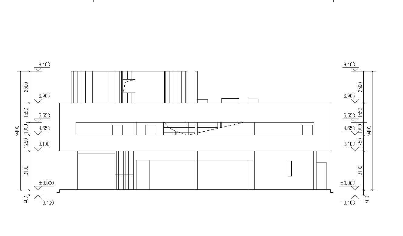 VILLA SAVOYE Cad Drawings- LE CORBUSIER - Image 7