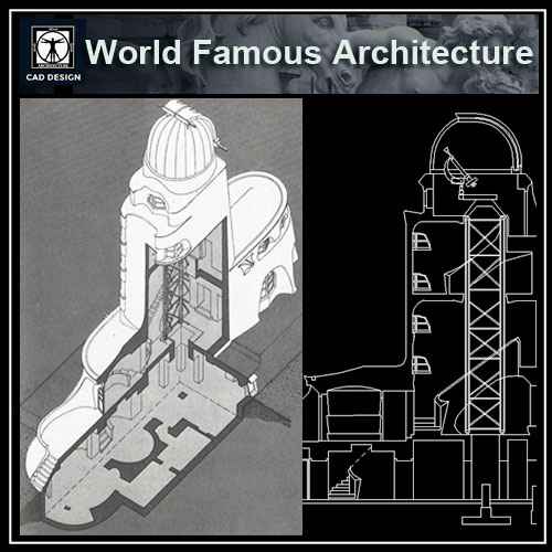 💎【World Architecture Projects】Einstein Tower CAD Drawings