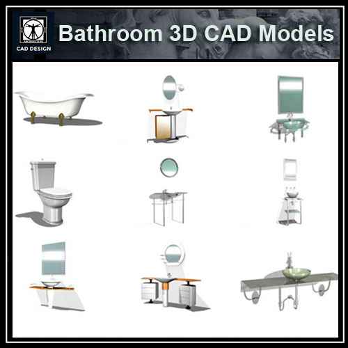 Bathroom 3D Cad Models