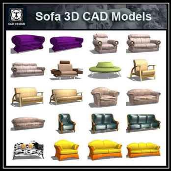Sofa 3D Cad Models