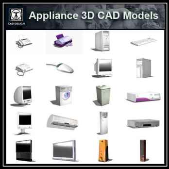 Appliances 3D Cad Models