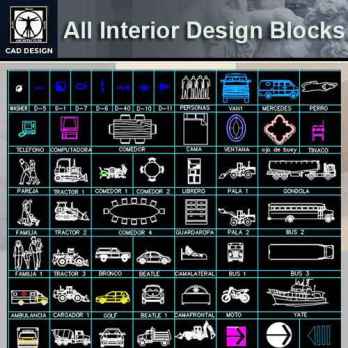 All Interior Design Blocks Bundle 3