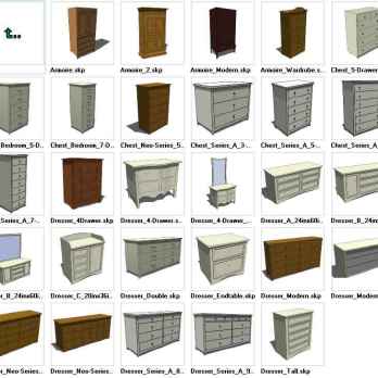 Sketchup Dressers 3D models download
