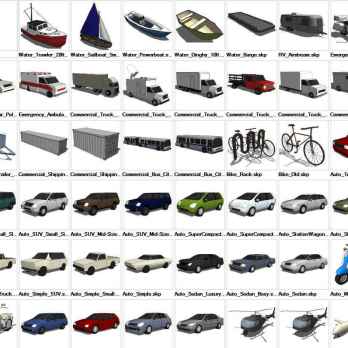 Sketchup Transportation 3D models download