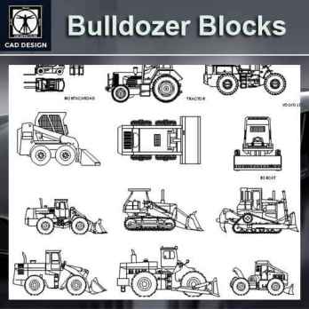 Transportation Blocks-bulldozer