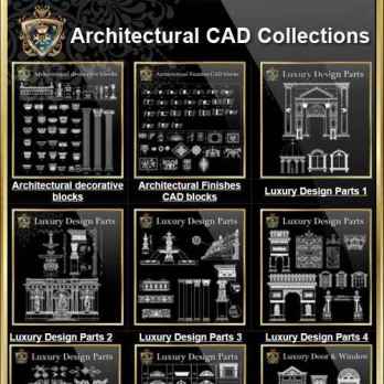 【Architectural CAD Drawings Bundle】(Best Collections!!)