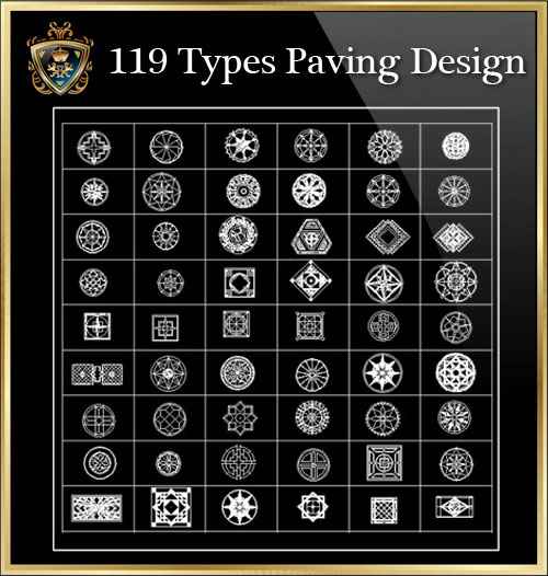 119 Types Paving Design CAD Blocks