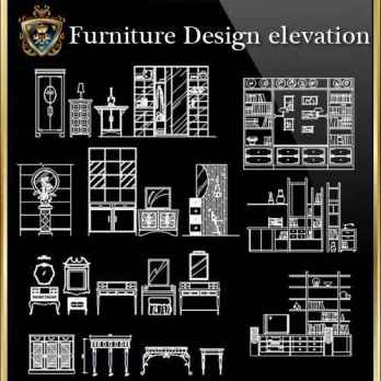 ALL Furniture Design elevation(All in one!!)