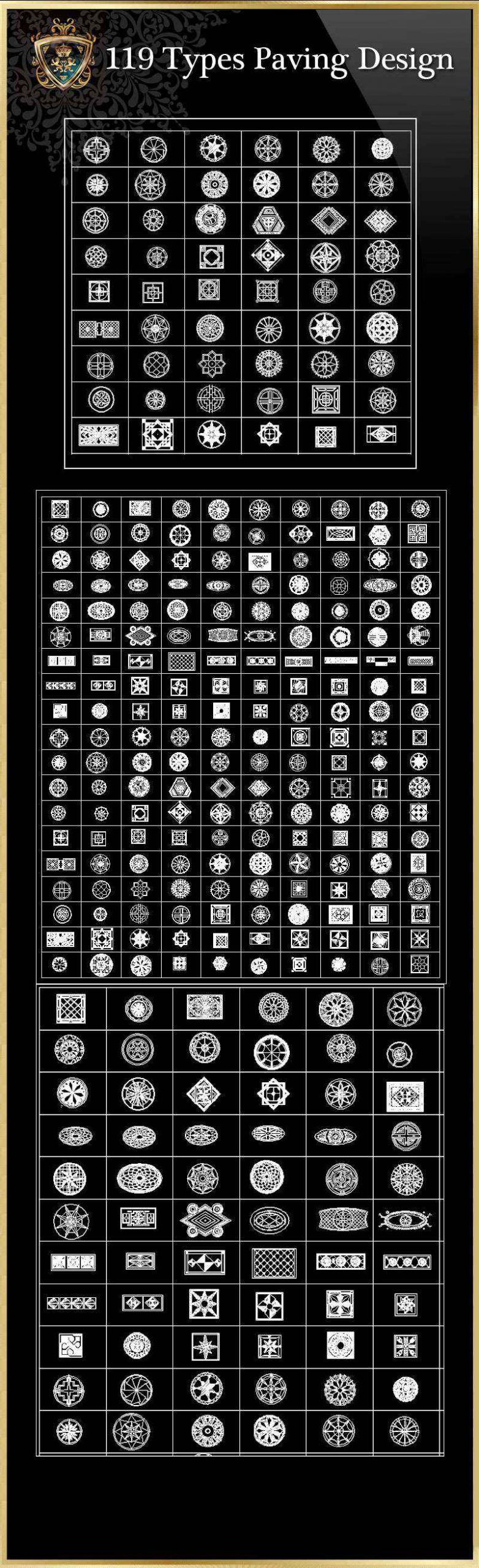 119 Types Paving Design CAD Blocks - Image 2