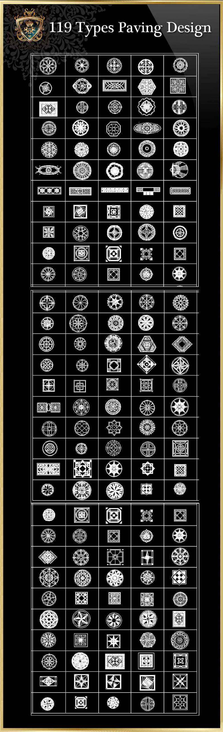 119 Types Paving Design CAD Blocks - Image 3