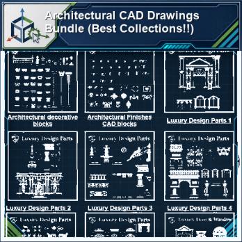 Architectural CAD Drawings Bundle (Best Collections!!) product thumbnail