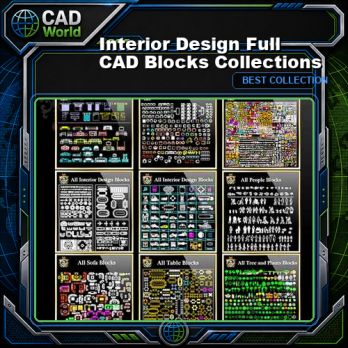 【Interior Design Full CAD Blocks Collections】(Best Collections!!)