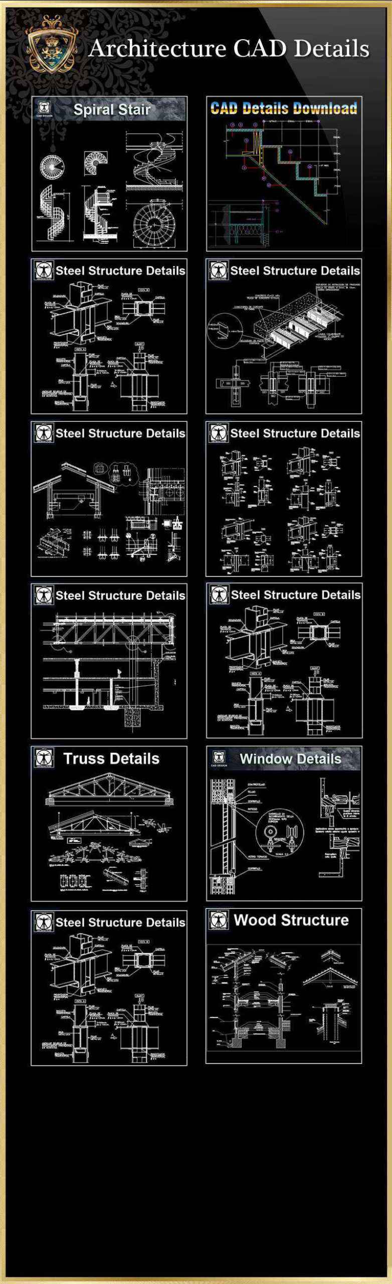 【All 40 Architecture CAD Details Collections】 (Total 40 Best Collections) - Image 12