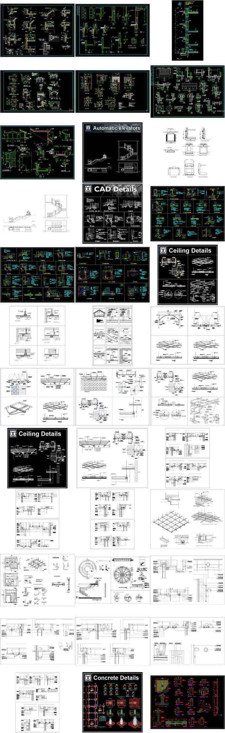 【All 40 Architecture CAD Details Collections】 (Total 40 Best Collections) - Image 9