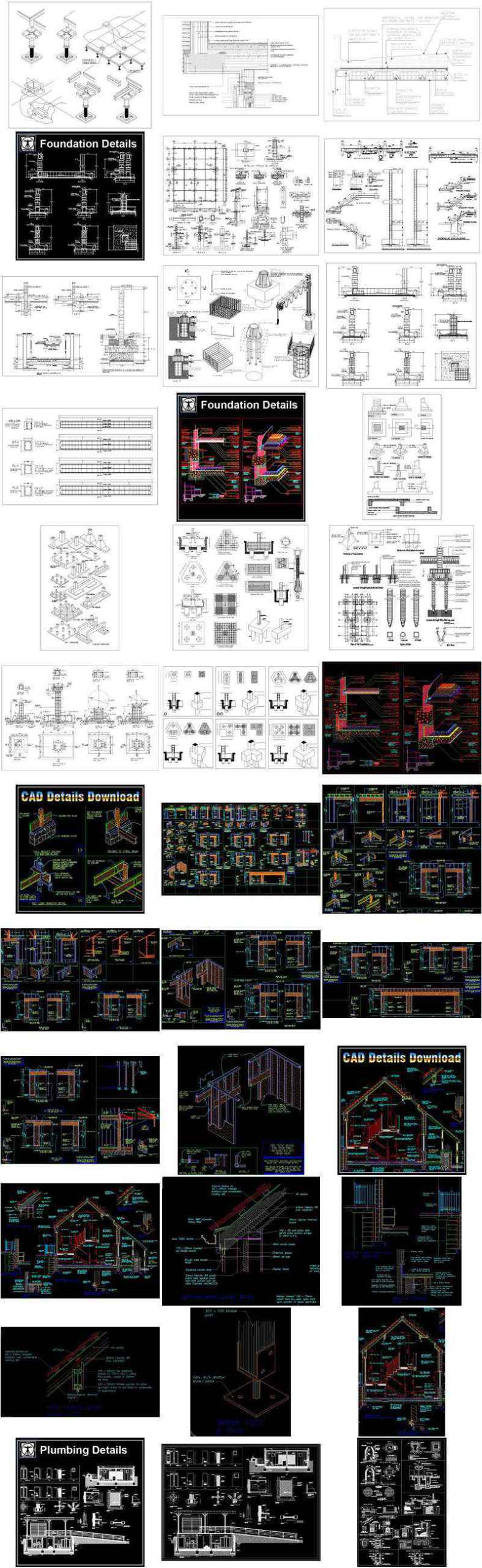 【All 40 Architecture CAD Details Collections】 (Total 40 Best Collections) - Image 7