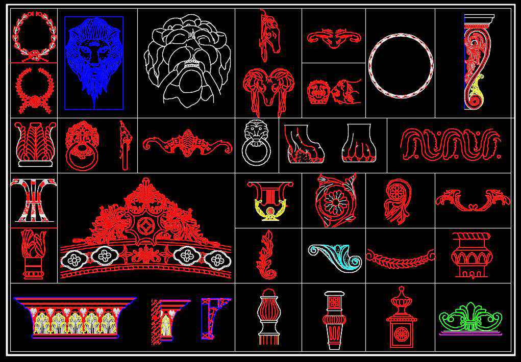 【Over 1000+ Architecture Ornamental Elements】(Best Collections!!) - Image 16