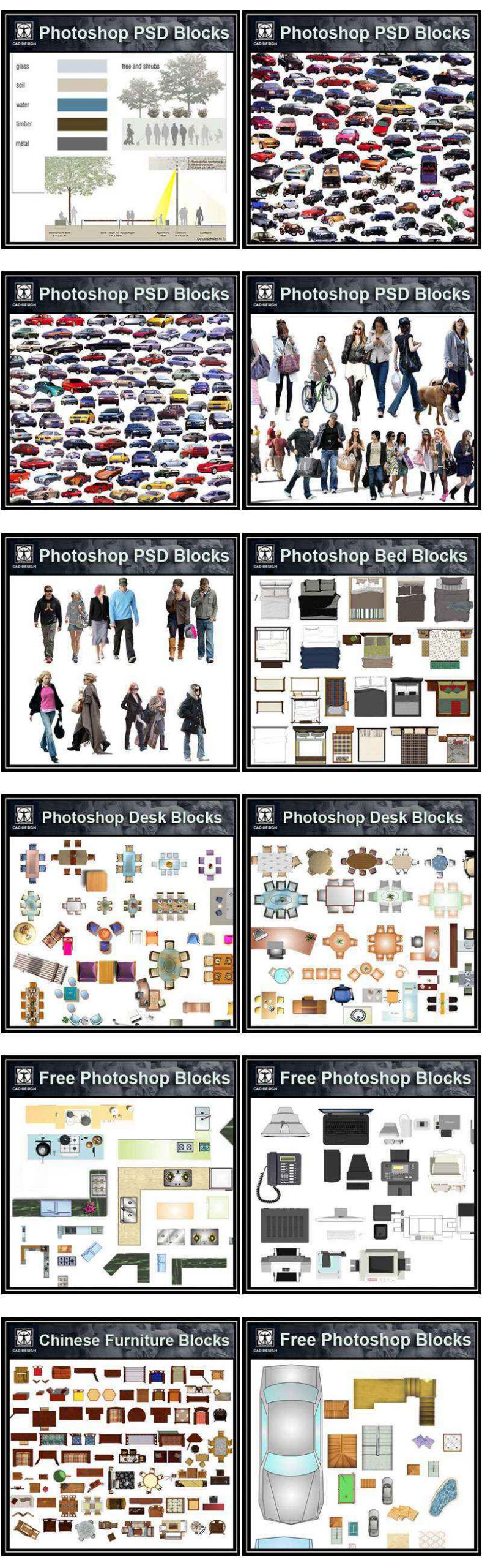 Over 1000 Photoshop PSD Blocks Bundle - Image 3