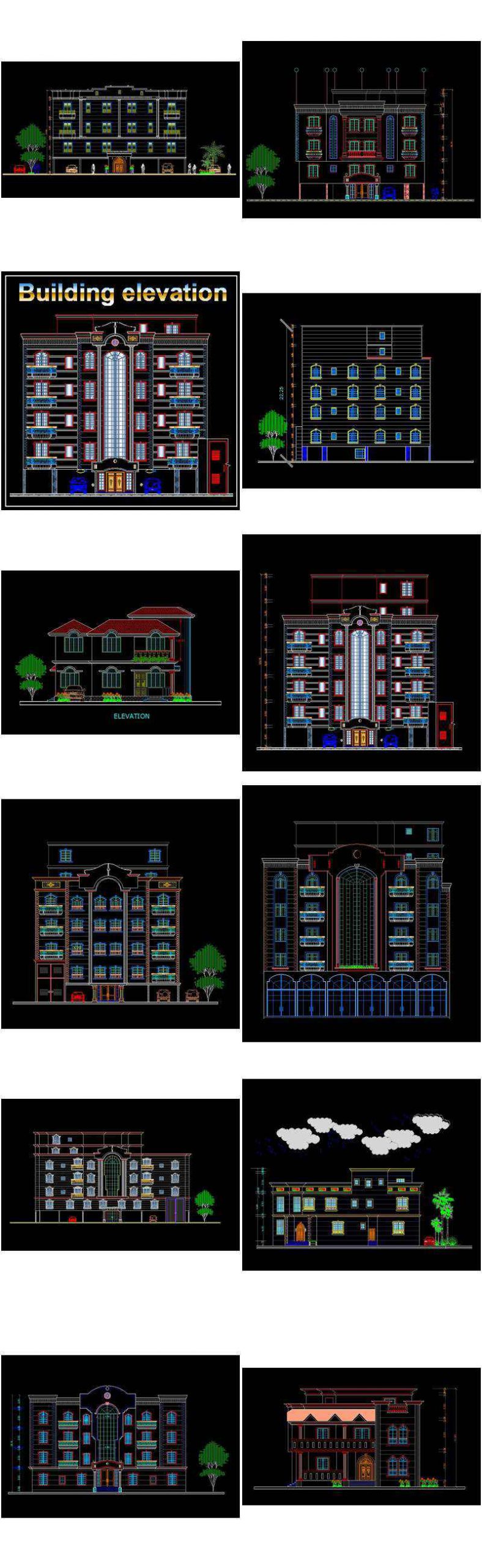【All Building Elevation CAD Drawing Collections】(Best Collections!!) - Image 16