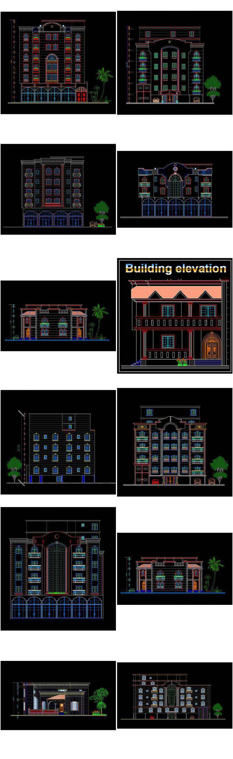 【All Building Elevation CAD Drawing Collections】(Best Collections!!) - Image 15