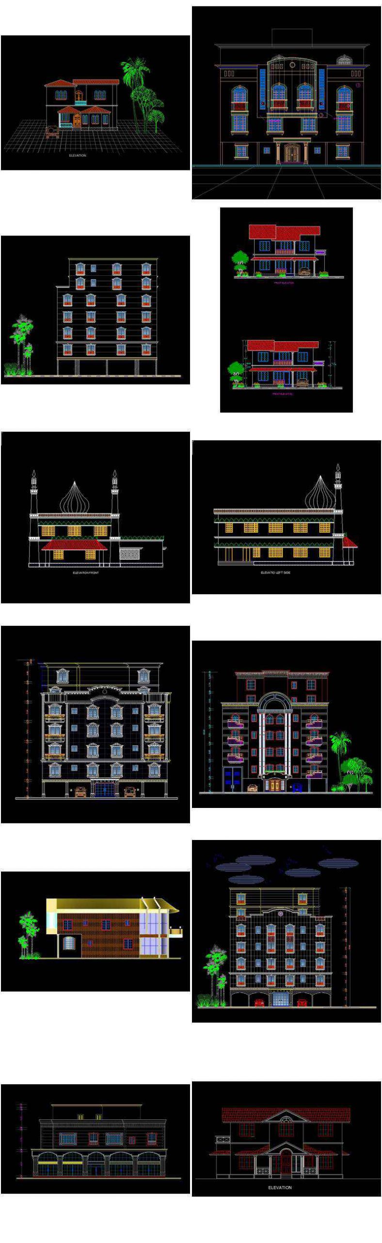 【All Building Elevation CAD Drawing Collections】(Best Collections!!) - Image 13