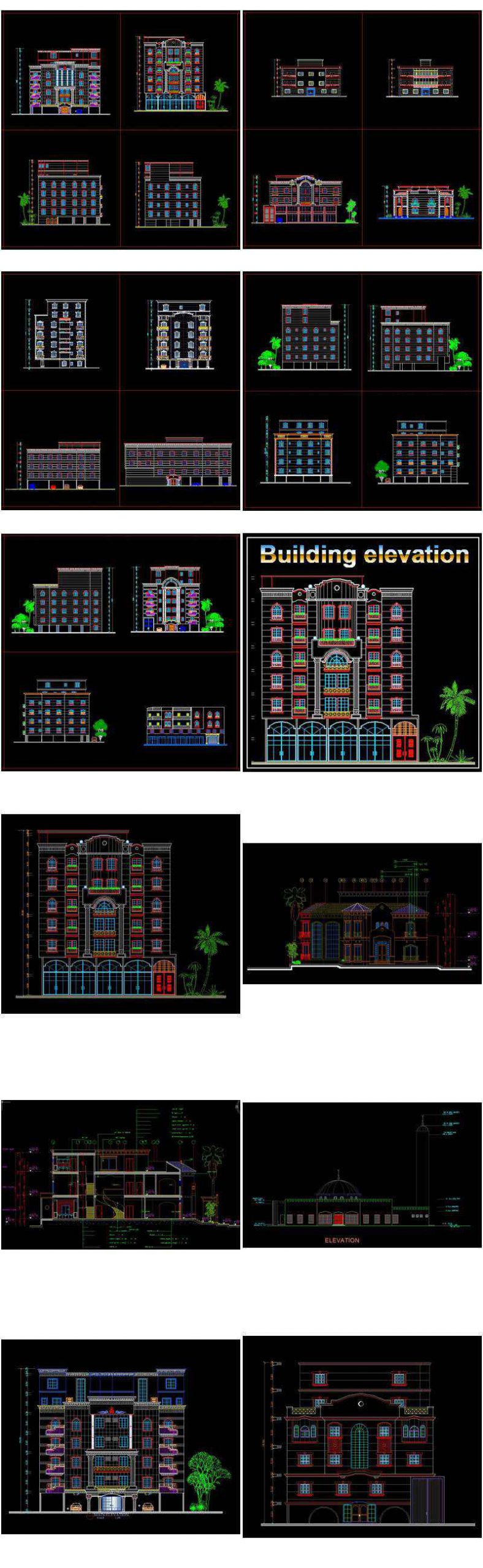 【All Building Elevation CAD Drawing Collections】(Best Collections!!) - Image 11