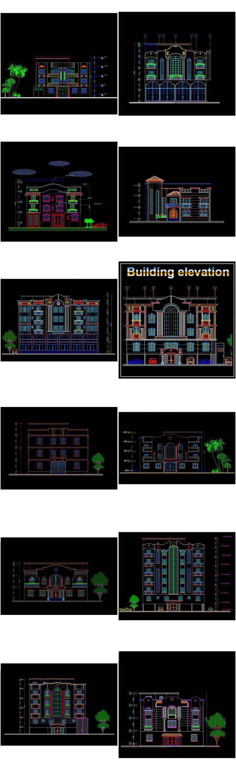 【All Building Elevation CAD Drawing Collections】(Best Collections!!) - Image 9
