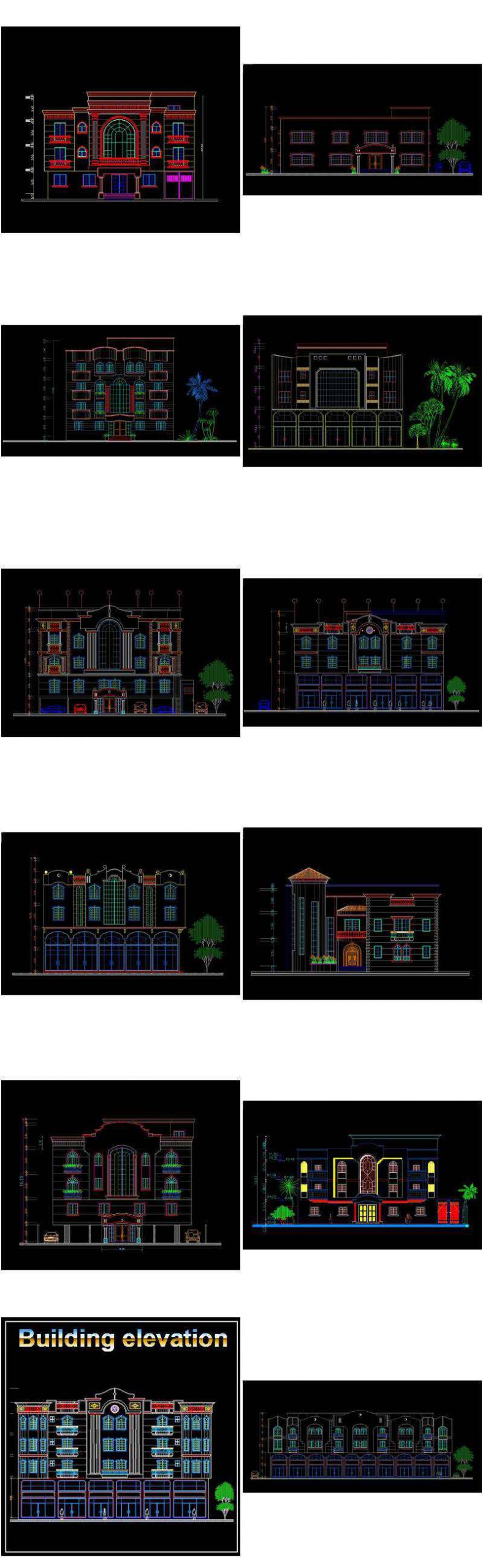 【All Building Elevation CAD Drawing Collections】(Best Collections!!) - Image 8