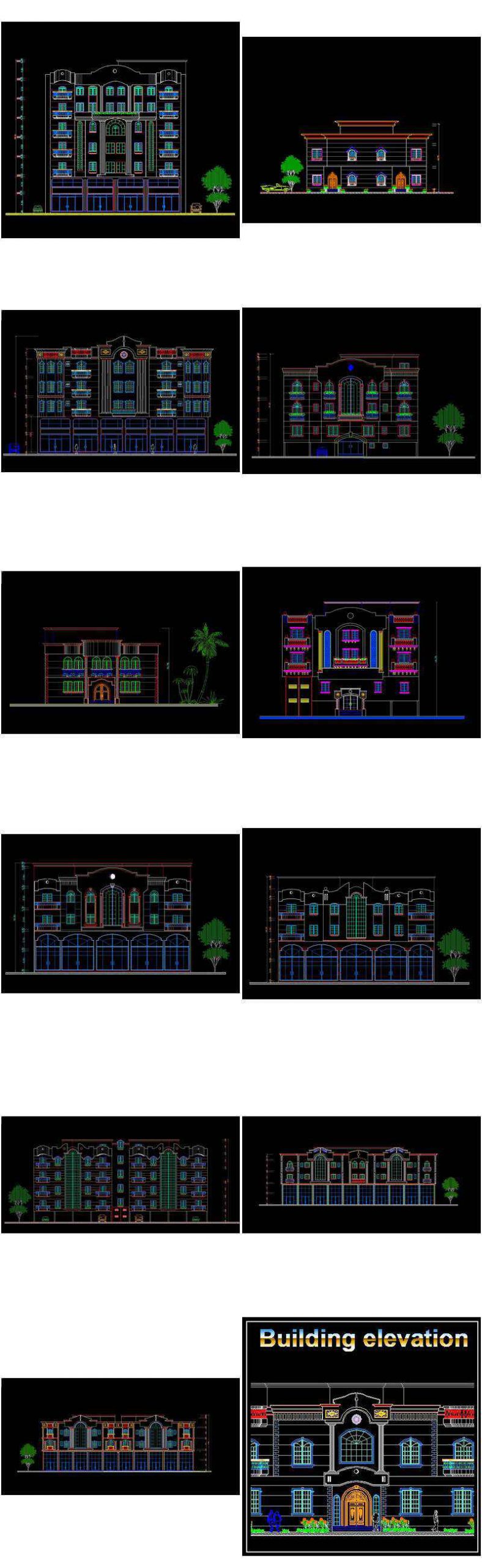 【All Building Elevation CAD Drawing Collections】(Best Collections!!) - Image 7