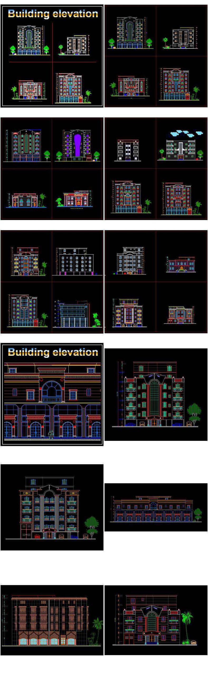 【All Building Elevation CAD Drawing Collections】(Best Collections!!) - Image 5