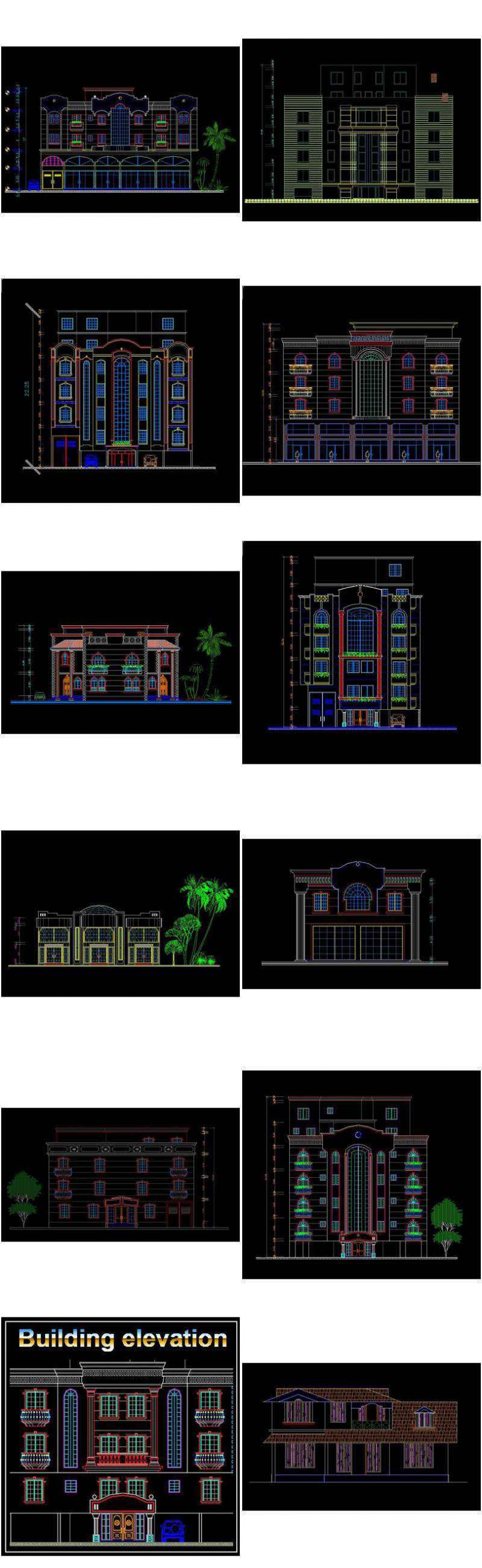 【All Building Elevation CAD Drawing Collections】(Best Collections!!) - Image 4