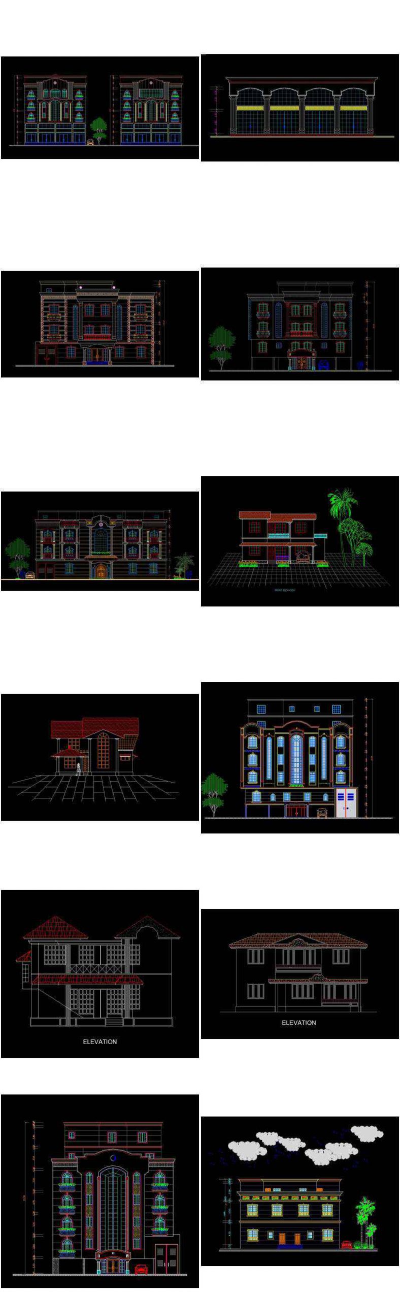 【All Building Elevation CAD Drawing Collections】(Best Collections!!) - Image 3