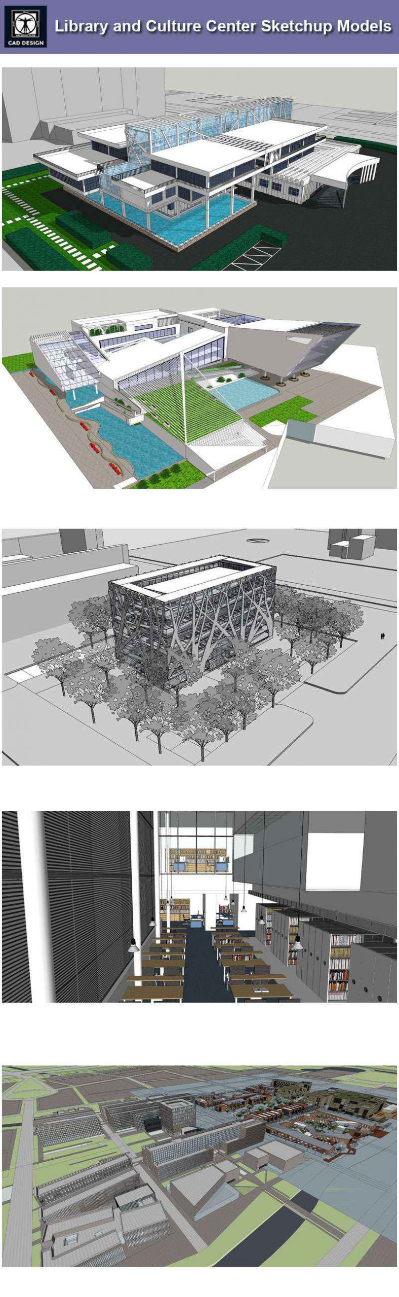 【Download 15 Library Sketchup 3D Models】 (Recommanded!!) - Image 2