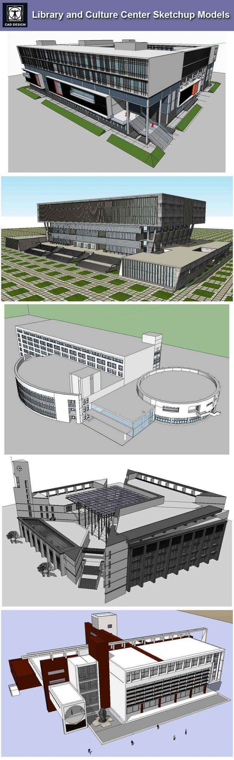 【Download 15 Library Sketchup 3D Models】 (Recommanded!!) - Image 4