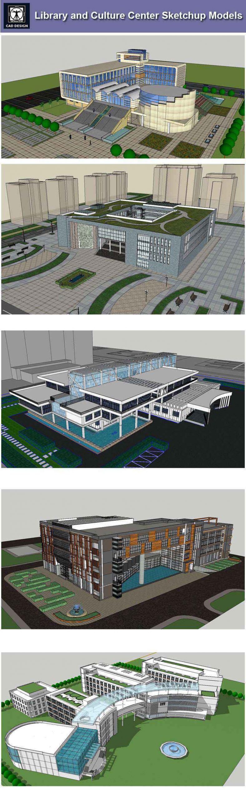 【Download 15 Library Sketchup 3D Models】 (Recommanded!!) - Image 3
