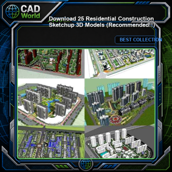 【Download 25 Residential Construction Sketchup 3D Models】 (Recommanded!!)