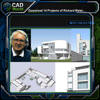 Download 14 Projects of Richard Meier Architecture Sketchup 3D Models(*.skp file format)