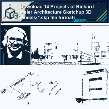 Download 14 Projects of Richard Meier Architecture Sketchup 3D Models(*.skp file format) product thumbnail