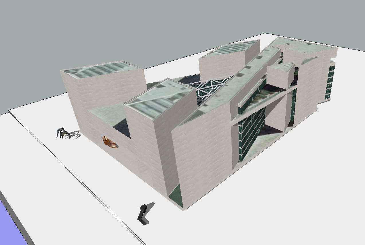 Download 6 Projects of Ieoh Ming Pei Architecture Sketchup 3D Models(*.skp file format) - Image 6