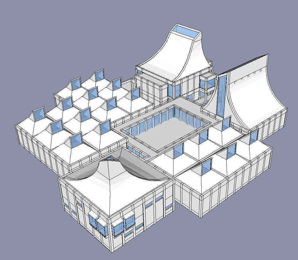 Download 2 Projects of Jorn Utzon Architecture Sketchup 3D Models(*.skp file format) - Image 4