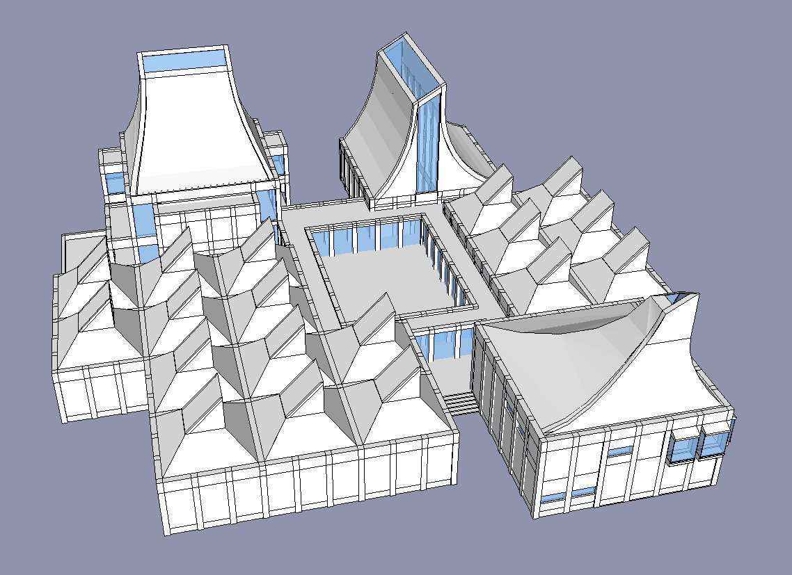 Download 2 Projects of Jorn Utzon Architecture Sketchup 3D Models(*.skp file format) - Image 3