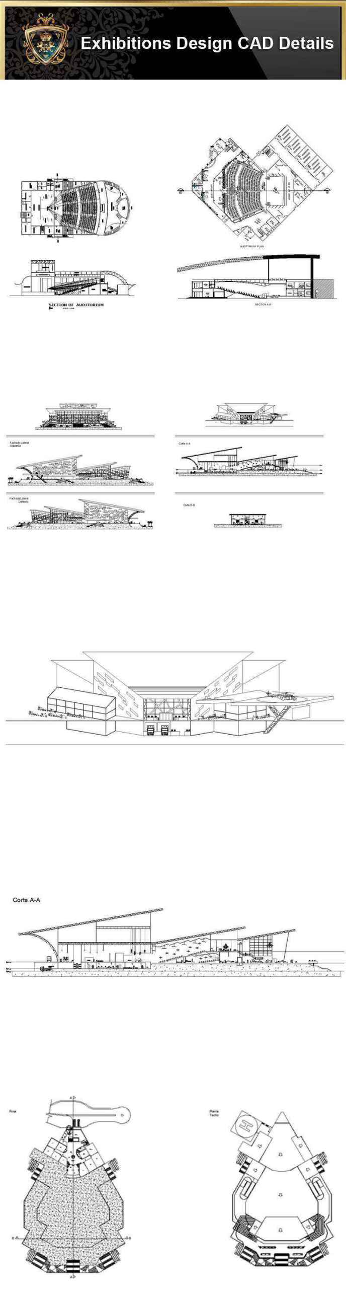 ★【Exhibitions CAD Blocks-Exhibition hall, display cabinet, display stand, exhibition design】@CAD Blocks,Autocad Blocks,Drawings,Details - Image 2
