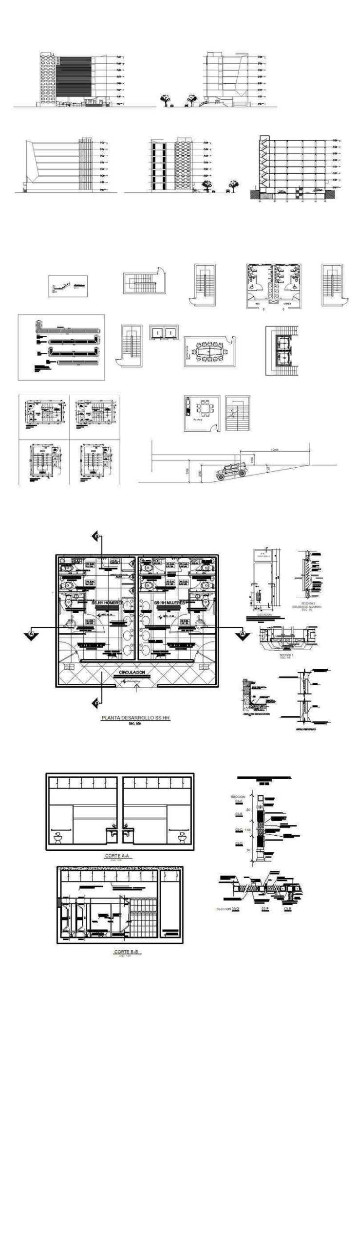 ★【Residential Building CAD Design Collection V.1】Layout,Lobby,Room design,Public facilities,Counter@Autocad Blocks,Drawings,CAD Details,Elevation - Image 11