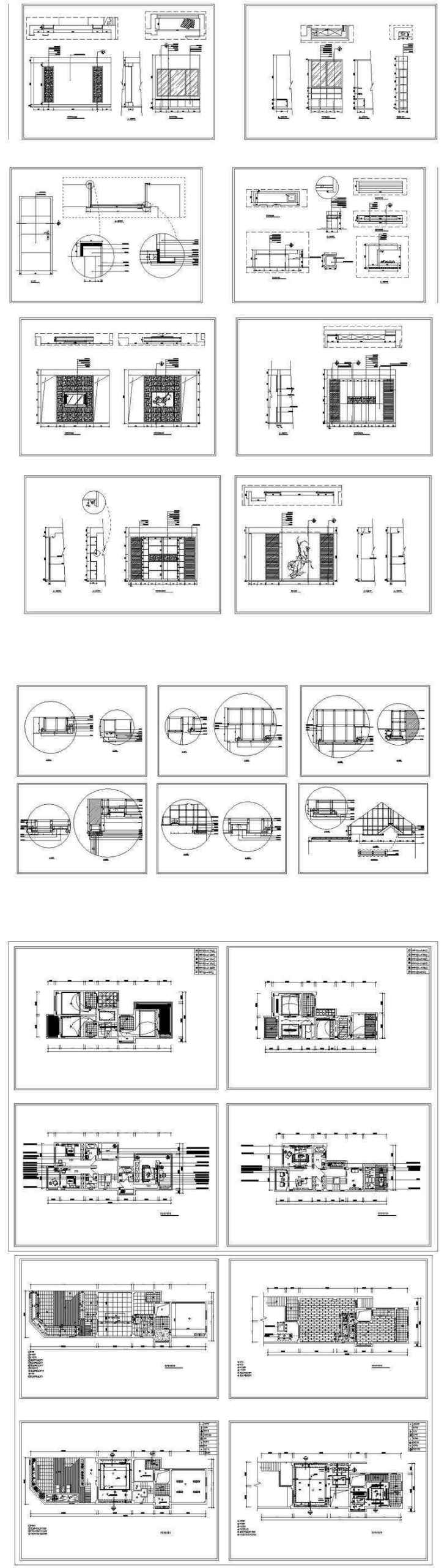 ★【Interior Design CAD Design,Details,Elevation Collection V.2】Residential Building,Living room,Bedroom,Restroom,Decoration@Autocad Blocks,Drawings,CAD Details,Elevation - Image 4