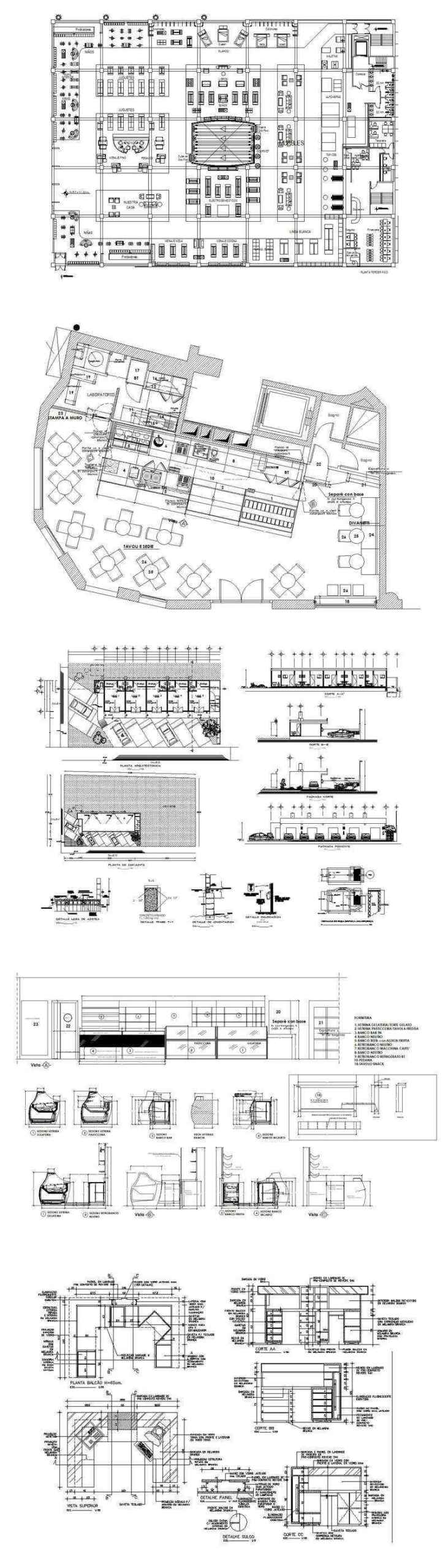 ★【Shopping Centers,Store CAD Design Blocks,Details Bundle】@Shopping centers, department stores, boutiques, clothing stores, women's wear, men's wear, store design-Autocad Blocks,Drawings,CAD Details - Image 18