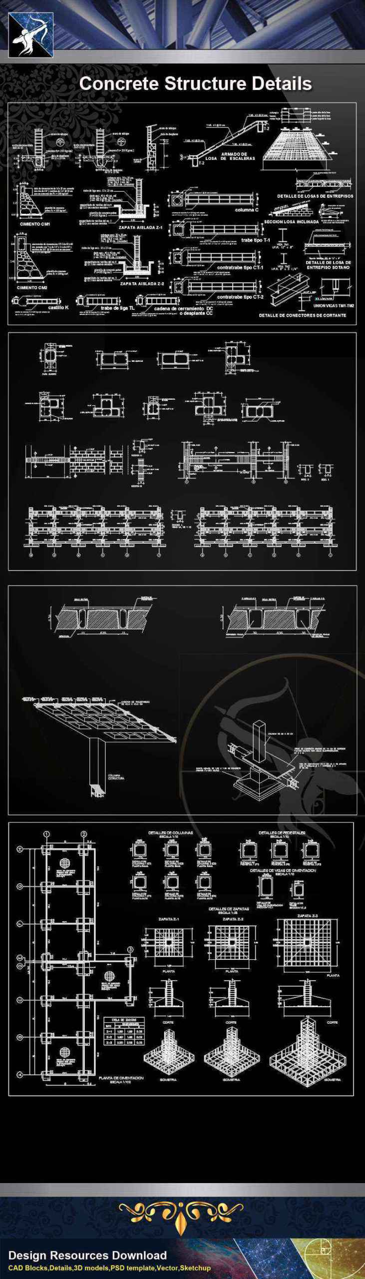 Concrete Structure CAD Details